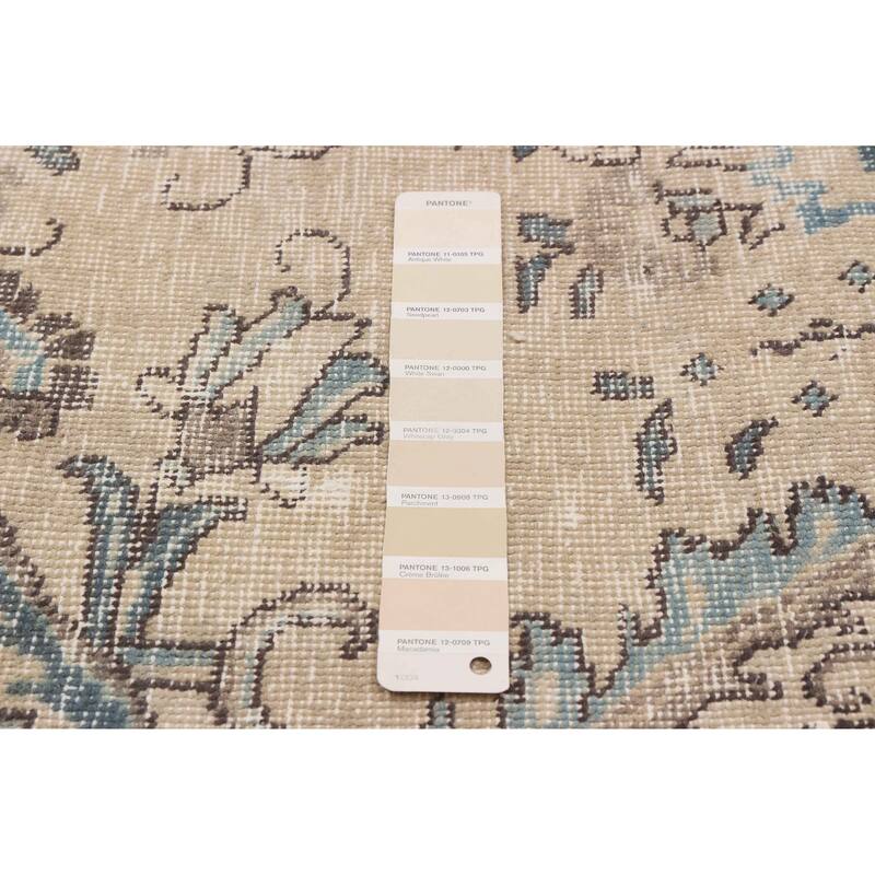 ECARPETGALLERY Hand-knotted Antalya Vintage Beige Wool Rug - 8'4 x 11'5
