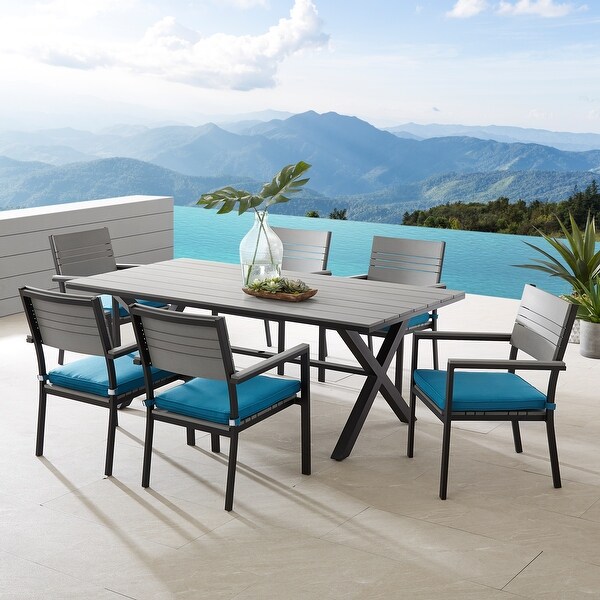Shop Corvus Orville 7-piece Aluminum Outdoor Dining Set ...