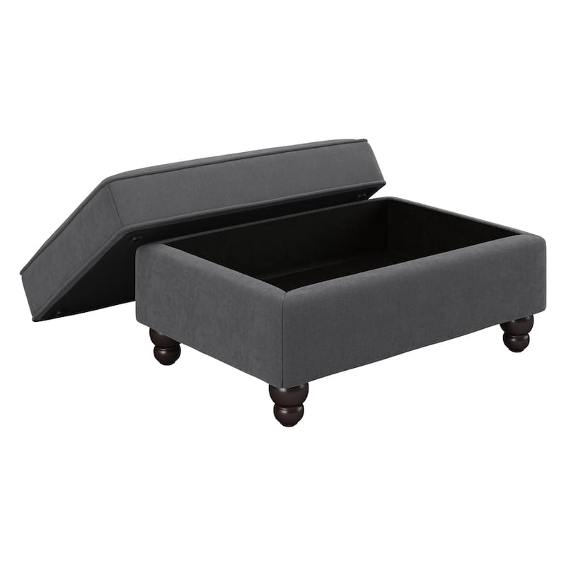 Bush Furniture Coventry Large Upholstered Storage Ottoman