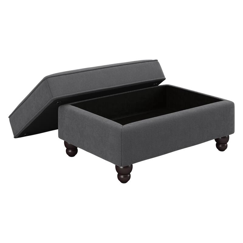 Bush Furniture Coventry Living Room Accent Chair with Ottoman Set