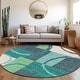 preview thumbnail 67 of 88, Premium Washable Super Soft Modern Casual Mayfield Rug Teal - 8' x 8'