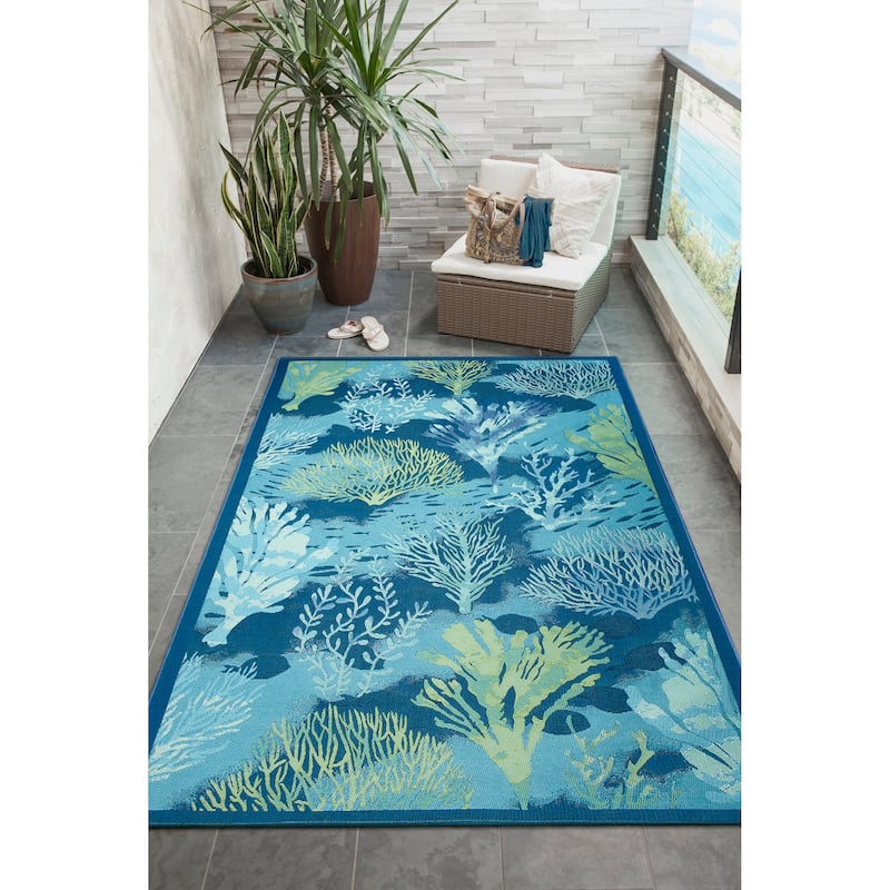 Liora Manne Marina Coral Garden Indoor/Outdoor Rug