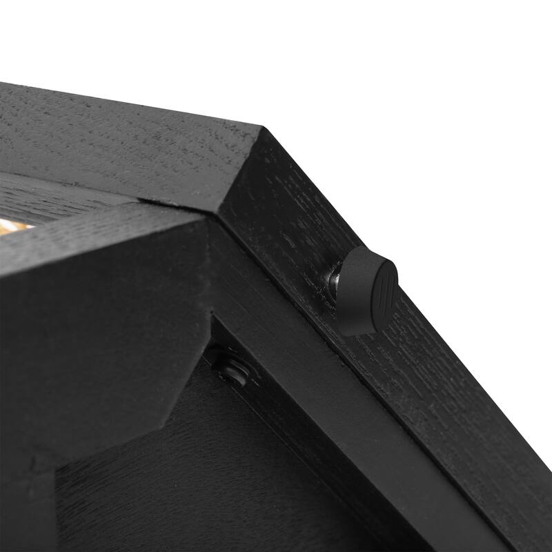 Console Table with Open buttom Shelf - Black