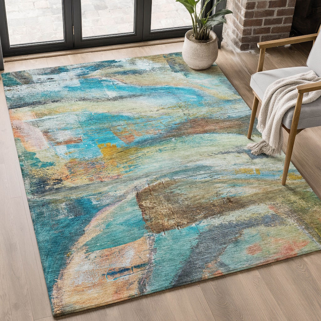 Premium Washable Super Soft Abstract Chic Mayfield Rug
