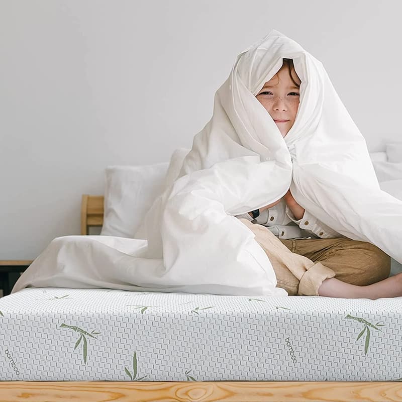 Mattress in a Box, 6 inch Cooling Gel Green Tea Memory Foam Mattresses, Medium Firm Bed Mattress