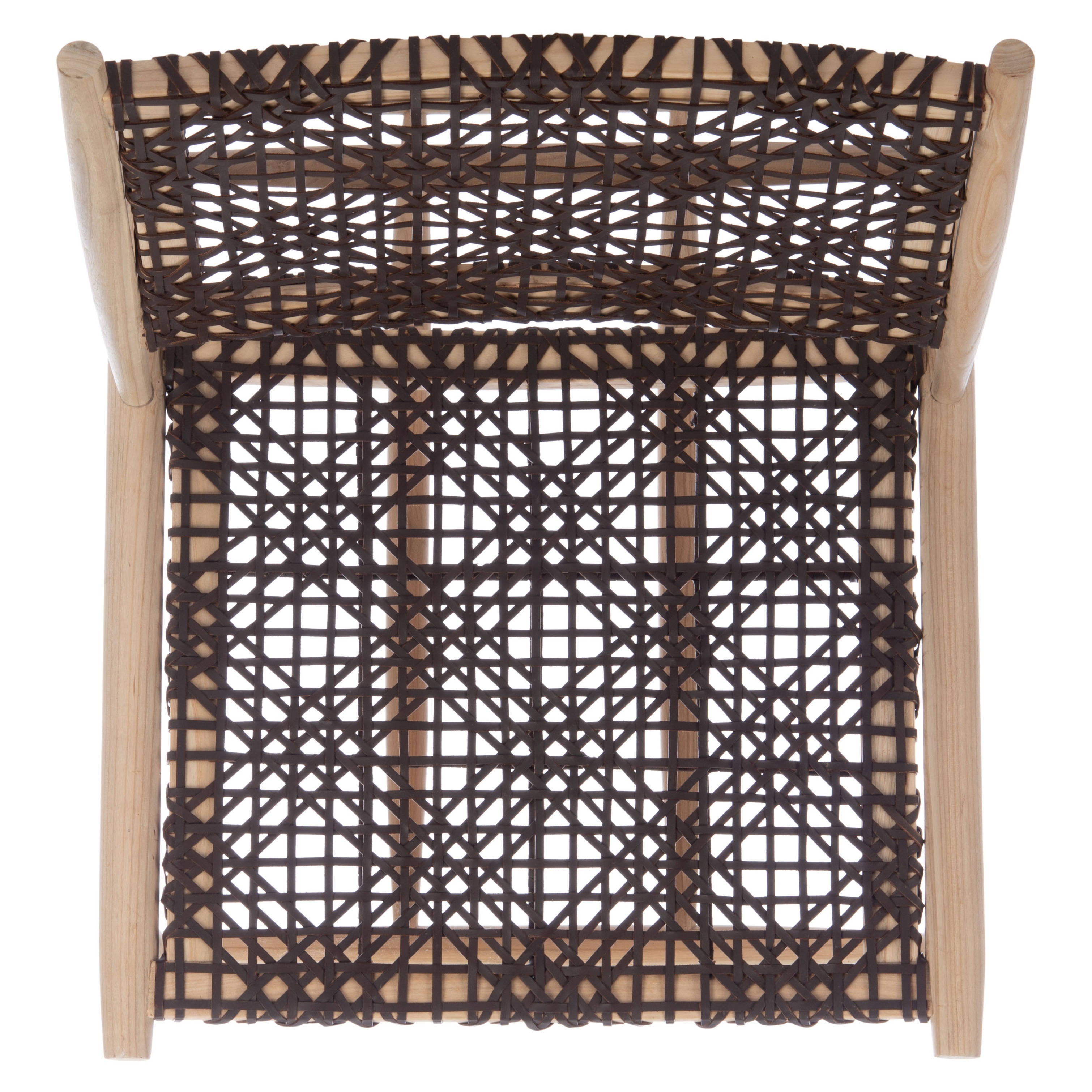 Safavieh bandelier leather sales weave accent chair