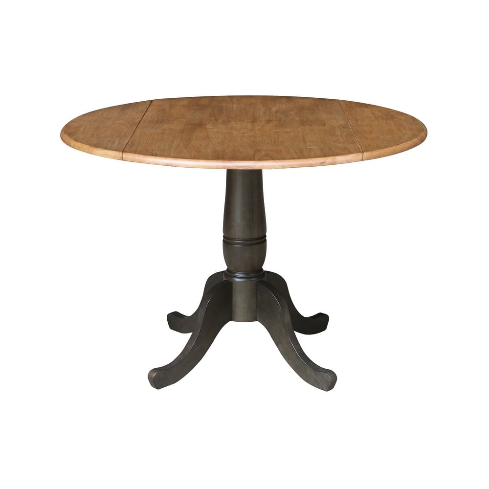42 in. Round Dual Drop Leaf Dining Table