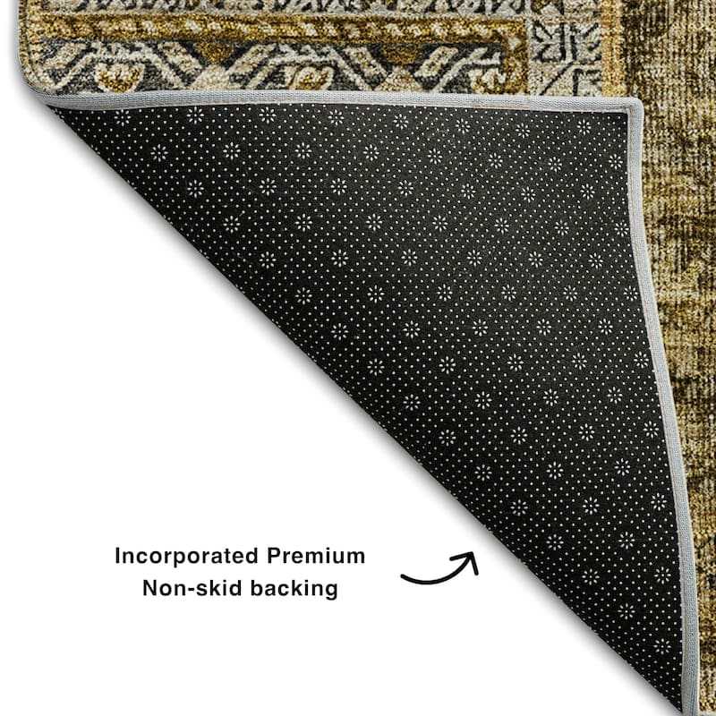 Premium Washable Super Soft Boho Patches Mayfield Rug
