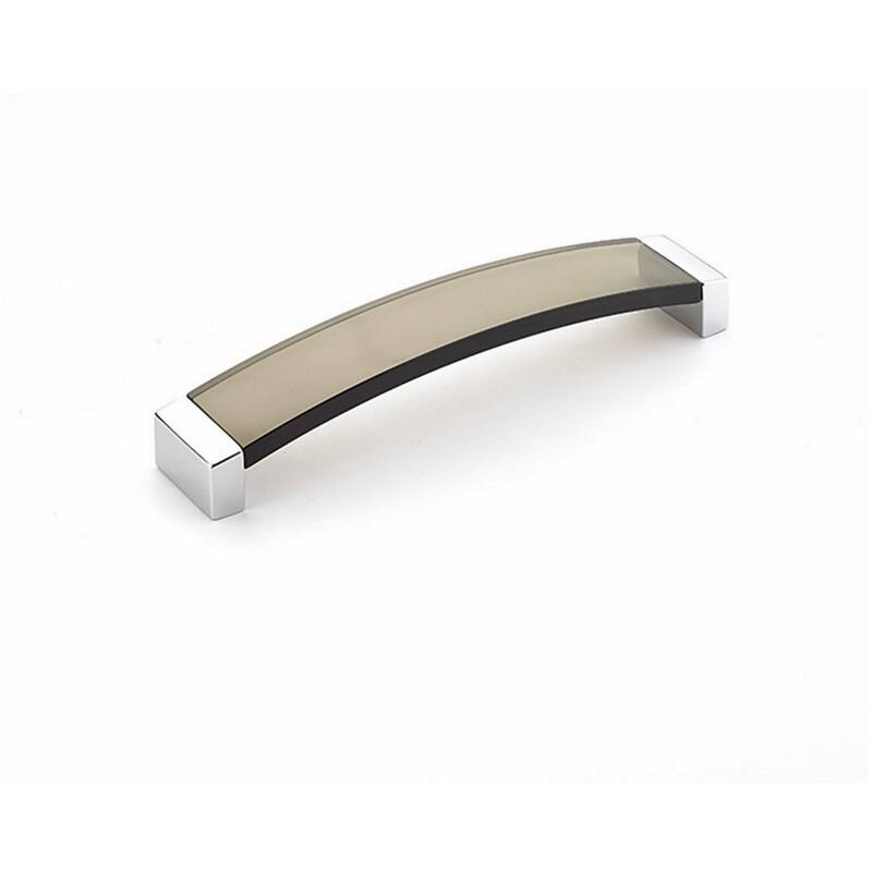 Schaub and Company 322-SM Positano 8-13/16" Center to Center Smoke - Polished Chrome