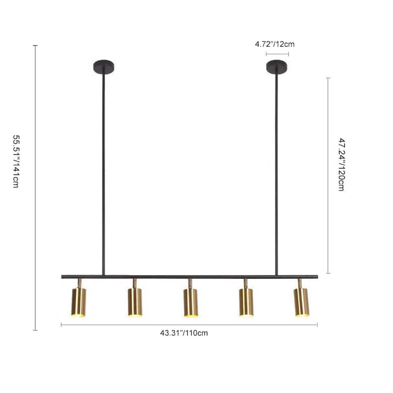 Modern Kitchen Island Linear Track Light Fixtures