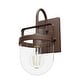 preview thumbnail 2 of 7, Hunter Karloff 1 Light Wall Sconce - Rustic, Glam, Transitional