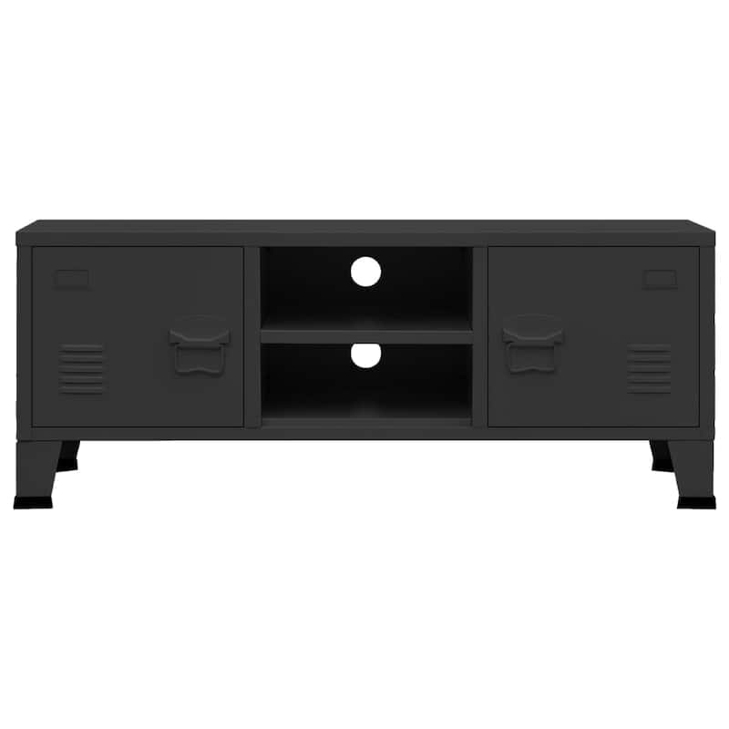 vidaXL TV Stand TV Console Sideboard TV Unit Home Media Unit Cupboard Metal - 41.3" x 13.8" x 16.5"