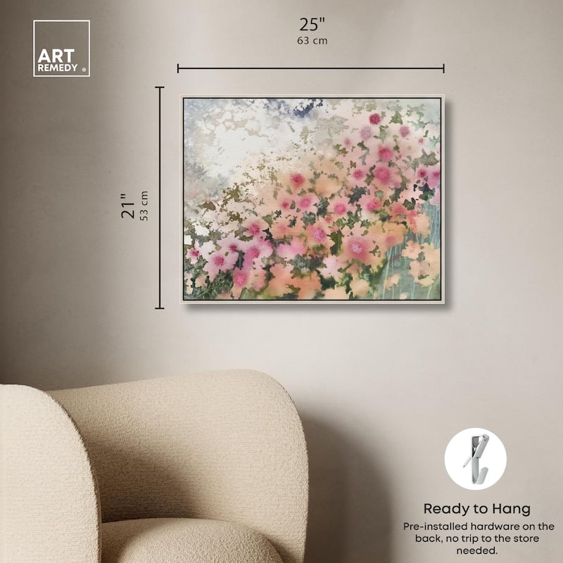 Roseate Remnants Canvas by Art Remedy
