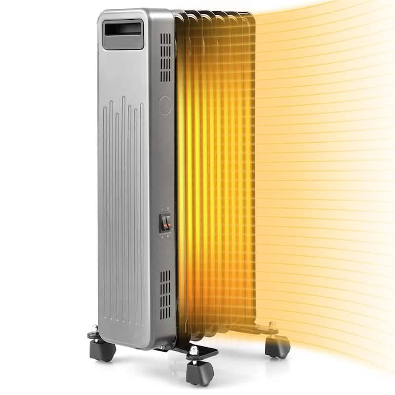 1500W Portable Oil Filled Radiator Heater for Home and Office