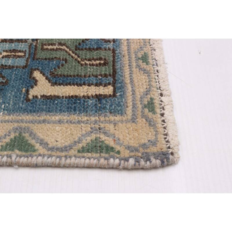 ECARPETGALLERY Hand-knotted Antalya Vintage Grey Wool Rug - 3'2 x 6'2