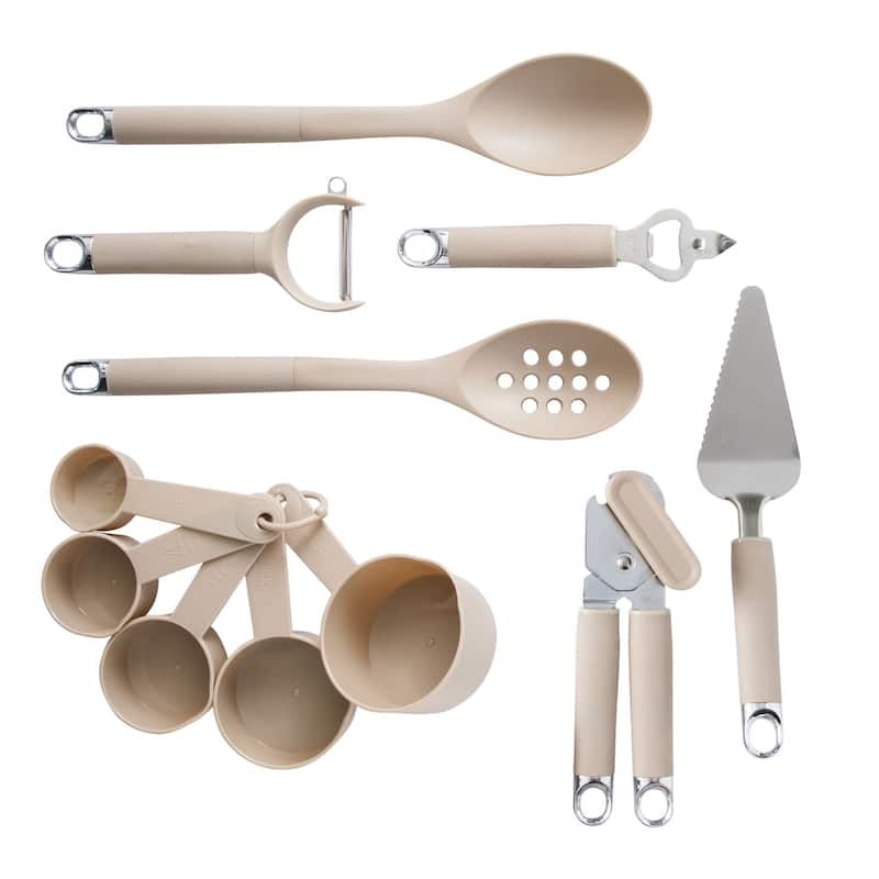 Gibson Home 20pc Kitchen Gadget Set - Nylon Utensils, Measuring Cups & Prep Tools