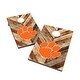 preview thumbnail 1 of 4, Clemson University Tigers 2x4 Cornhole Boards Include Carrying Case