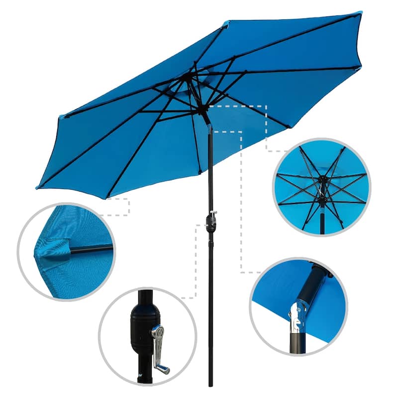 Maypex 9-foot Crank and Tilt Market Umbrella