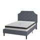 preview thumbnail 34 of 121, Tufted Platform Bed with 10 Inch Pocket Spring Mattress
