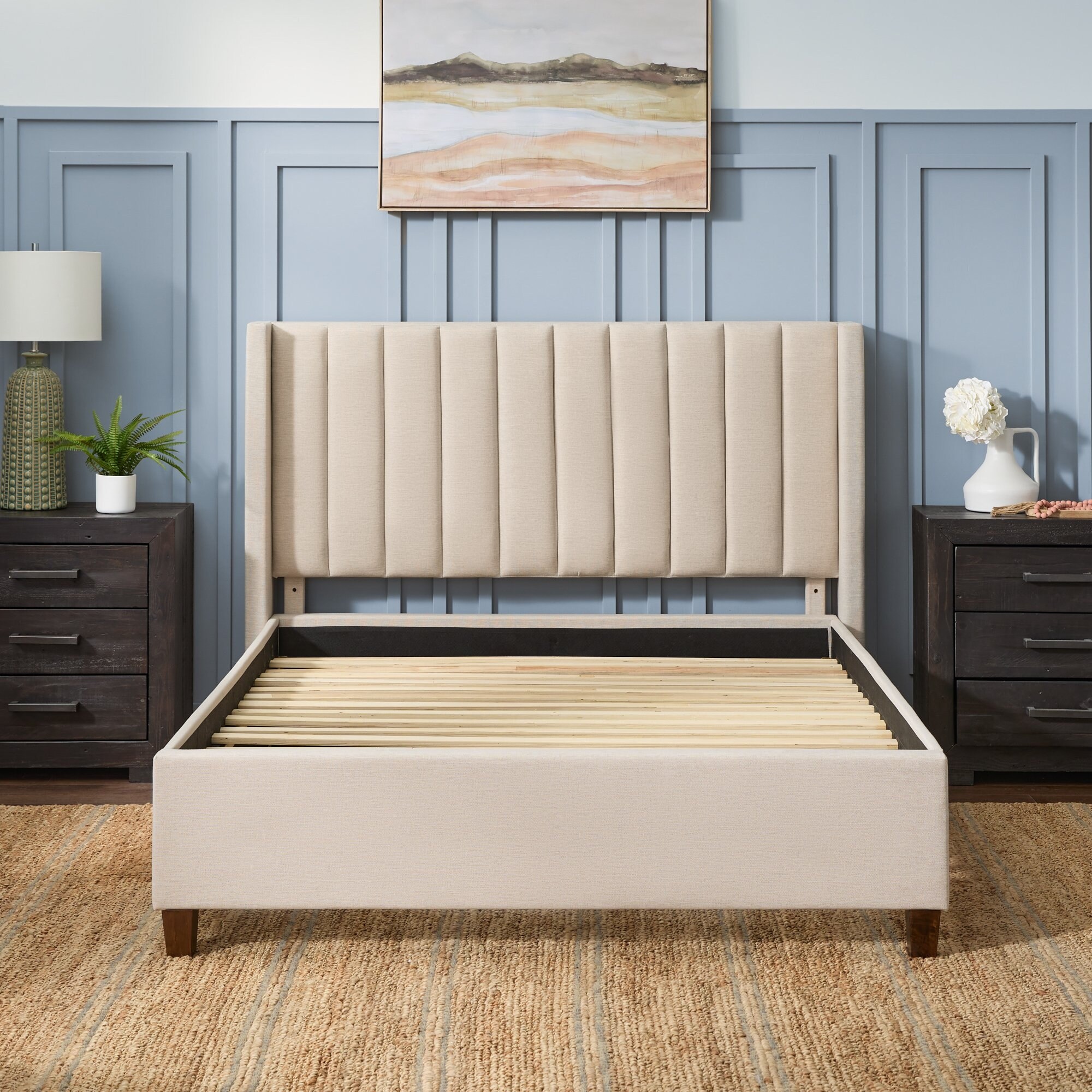 Brookside Adele Vertical Upholstered Bed On Sale Bed Bath
