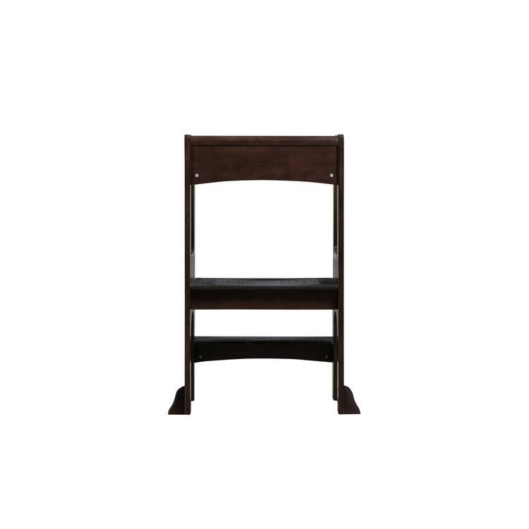 Kids Wooden Kitchen Step Stool with Safety Rails and Anti-Slip Mat, Kids Countertop Step Stools for Kids