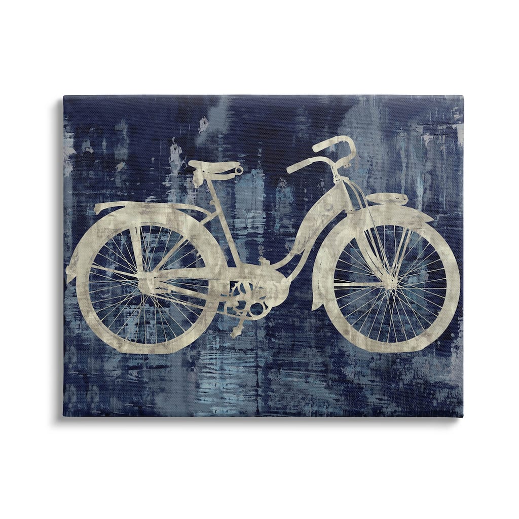 Stupell Rustic Bicycle Brushed Silhouette Canvas Wall Art by Amanda Wade