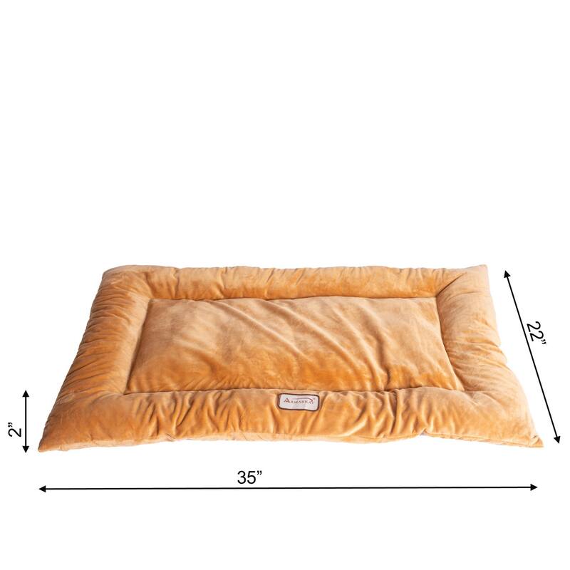 Pet Bed Mat, Dog Crate Soft Pad With Poly Fill Cushion