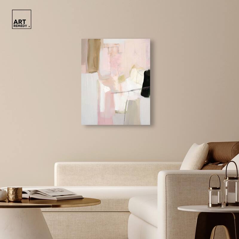 Pistachio Pink II Canvas by Art Remedy, Gallery Wrapped
