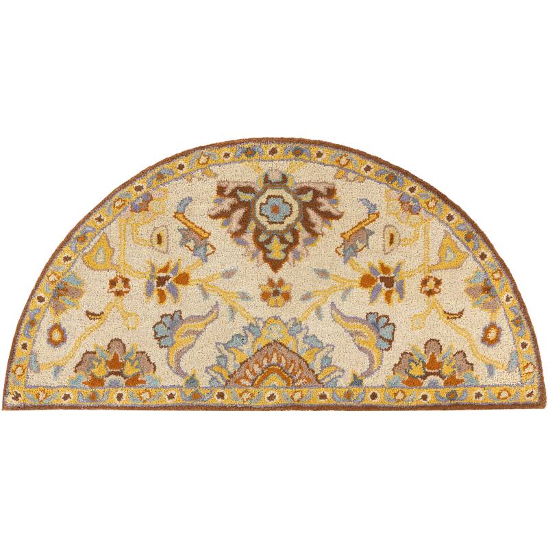 Hand-Tufted Wigton Floral Wool Area Rug