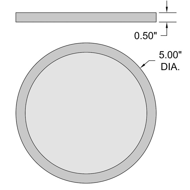 Access Lighting Slim LED Flush Mount - 5" - White