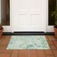 preview thumbnail 38 of 149, Machine Washable Indoor/ Outdoor Chic Paisley Chantille Rug Sage - 1'8" x 2'6"