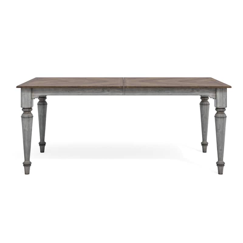 Plymouth Gray Wood Rectangular Dining Table with Removable Leaf Inserts by Flexsteel - 72" x 30" x 42"