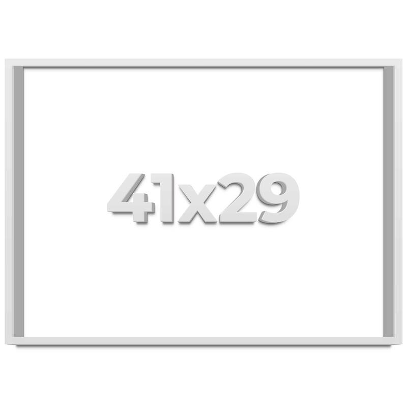 41x29 Shadow Box Frame White 1 Real Wood