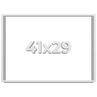41x29 Shadow Box Frame White 1 Real Wood