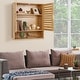 preview thumbnail 8 of 11, Bathroom Wall Cabinet Storage Organizer with Adjustable Shelf Double Door