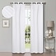 preview thumbnail 2 of 68, Superior Shimmer Washable Room Darkening Curtains, Set of 2 Panels 42" x 108" - Snow White