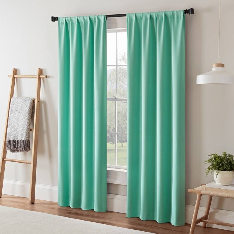 Eclipse Darrell Thermaweave Blackout Window Curtain Panel.