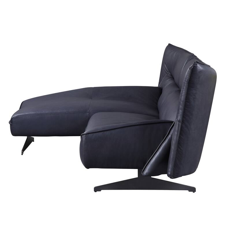 Maven Dark Grey Armless Sectional Sofa with L-Shape