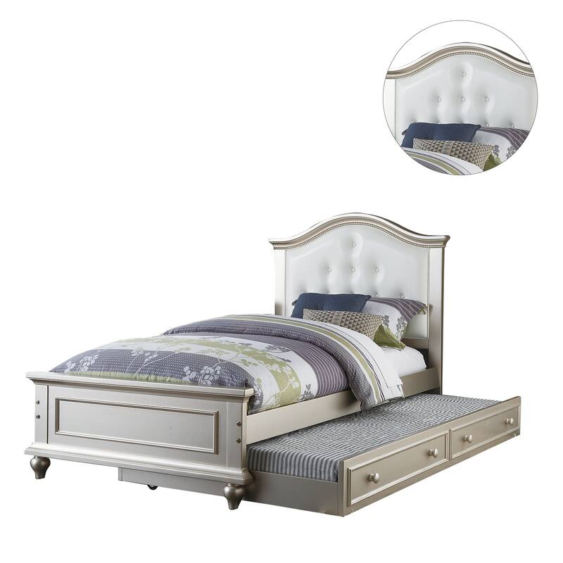 Twin Size Bed with Trundle