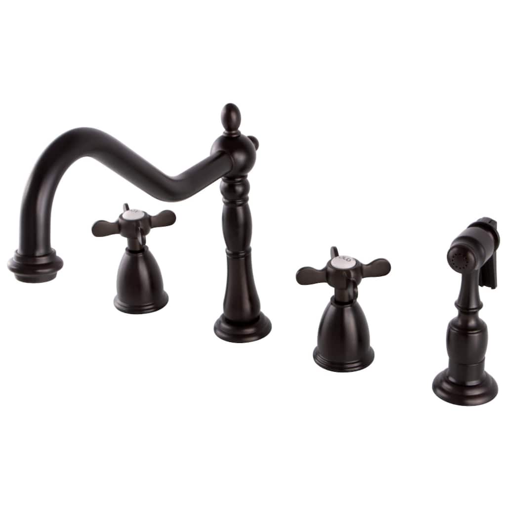 Kingston Brass Essex 1.8 GPM Widespread Kitchen Faucet - Includes Side