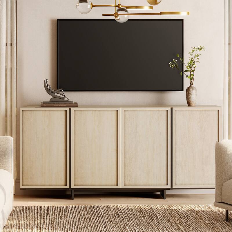 WAMPAT Sideboard Buffet Cabinet With T-Shaped Legs, Large Storage Cabinet For Living Room, Dining Room & Kitchen