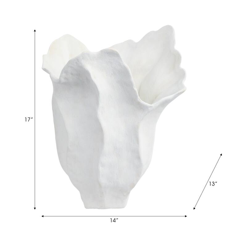 Stoneware Porcelain Vase Abstract Organic Design Sculptural Accent