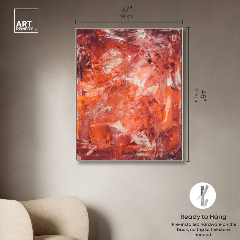 Shades of Red II Canvas by Art Remedy