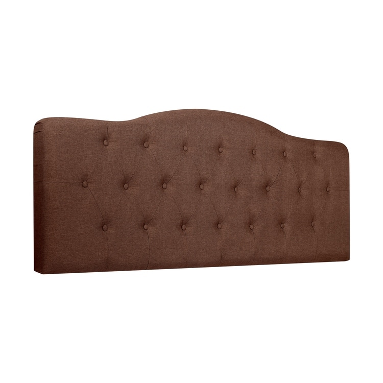 Adjustable Queen Headboard Only, Tufted Linen, 12 Height Settings, Metal Legs, Wall Mountable
