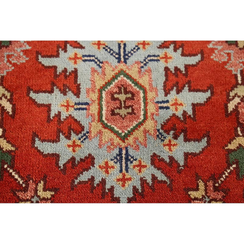 Orange Heriz Serapi Indian Area Rug Handmade Wool Carpet - 9'0"x 11'9"