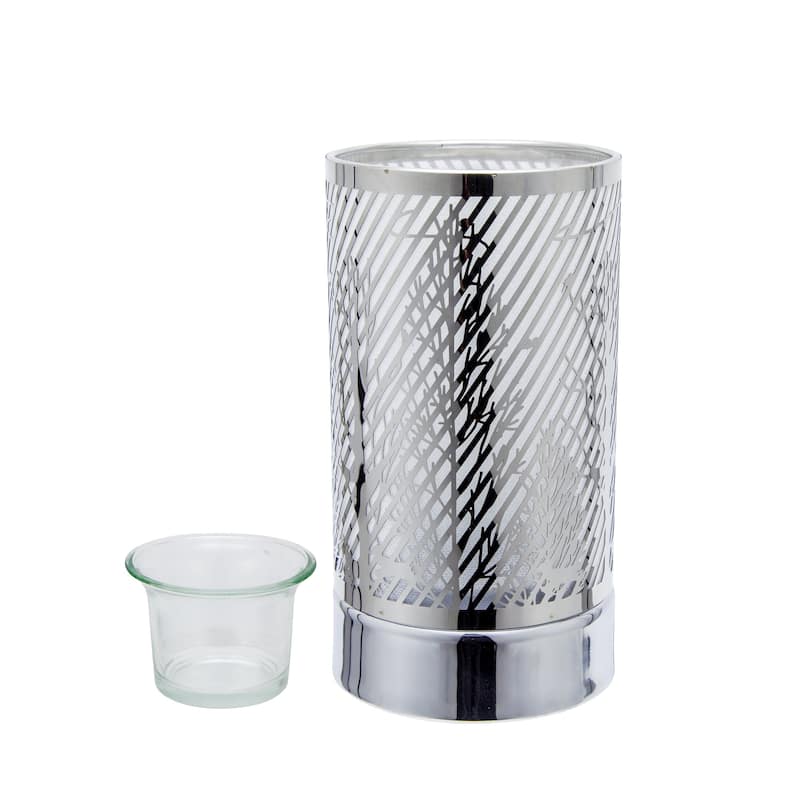7" Touch lamp/Oil burner/Wax warmer - Silver Ravine - 3.75*3.75*7
