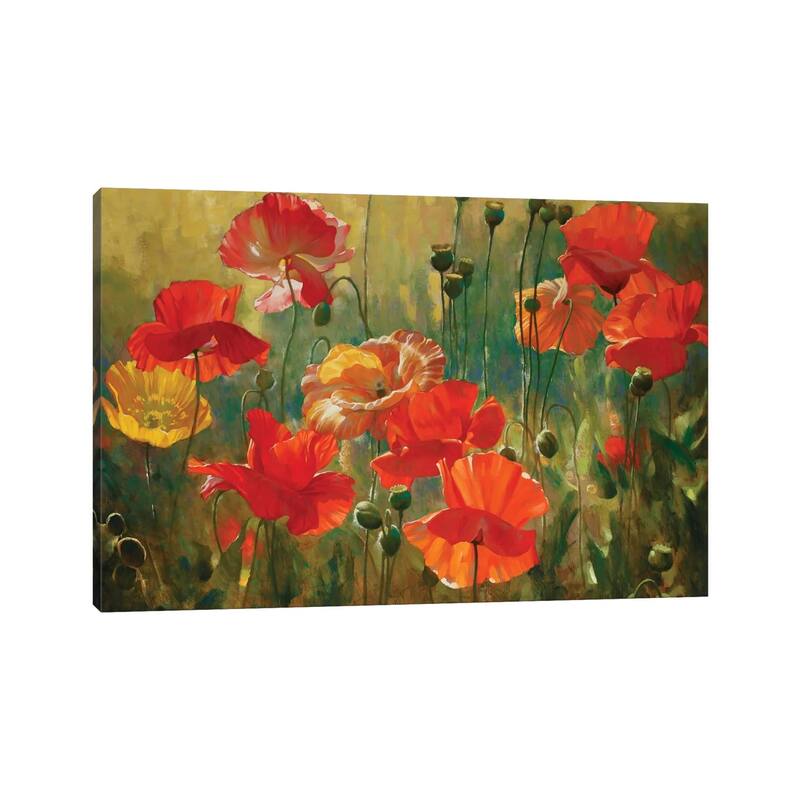 iCanvas "Poppy Fields" by Emma Styles Canvas Print