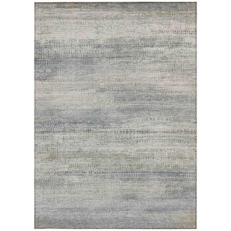 HomeRoots Abstract Transitional Rectangle Outdoor Rug