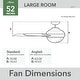 preview thumbnail 5 of 13, Hunter 52" Seawall Outdoor Ceiling Fan with LED Light Kit, Wall Control - Wet Rated!