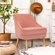 preview thumbnail 2 of 34, Costway Accent Chair Velvet Upholstered Single Sofa with Rubber Wood - 27'' x 25'' x 30''